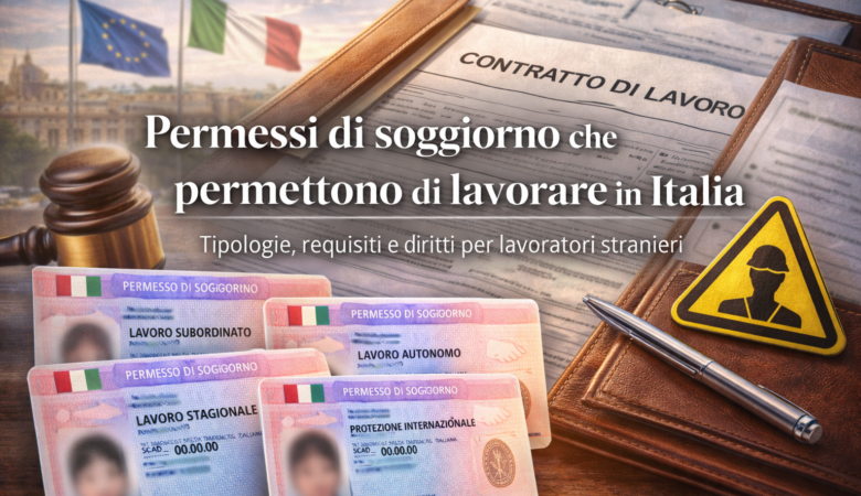 Permessi di soggiorno che permettono di lavorare in Italia